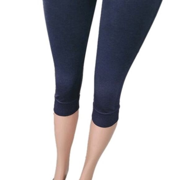 Lululemon Seamlessly Street Crop Leggings Women's Size 8 Cadet Blue Yoga - Picture 4 of 13